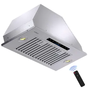 Range Hood Insert 30 inch，900 CFM, Ducted/Ductless Convertible Kitchen Vent Hood,Stainless Steel Stove Hood with 4 Speed Gesture Sensing&Touch Control Panel