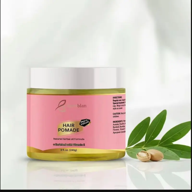 ByenBlan Hair Pomade - Natural Herbal Oil Formula with Vitamin E for Styling and Shine 8 fl oz