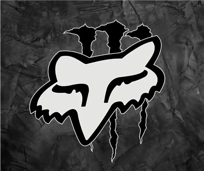 Racing Monster Sticker - Motocross Dirt Bike Decal for Helmets and Cars