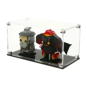 Clear Acrylic Wide Display Case Compatible with LEGO® BrickHeadz Collection - Set Not Included