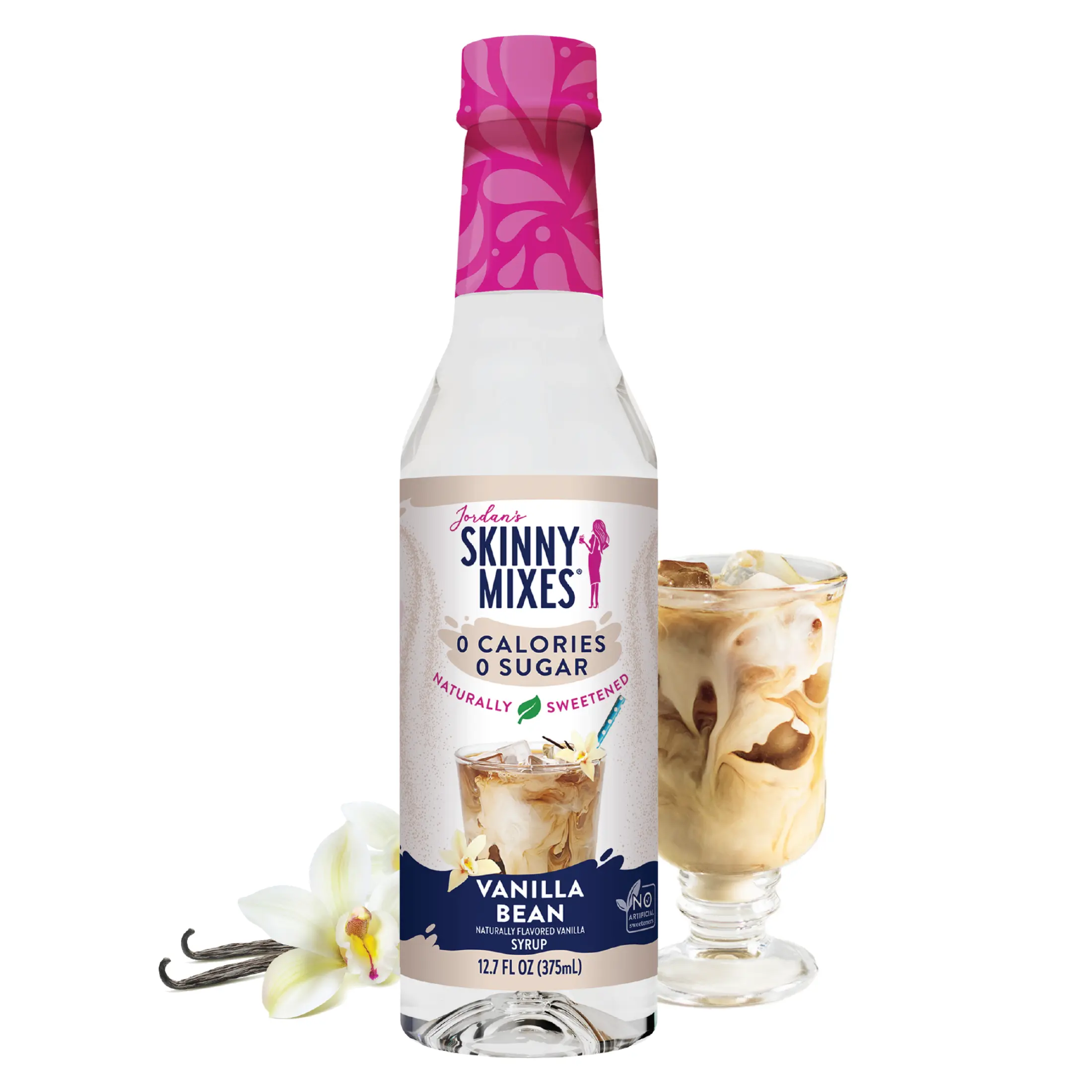 Naturally Sweetened Vanilla Bean Syrup - 375ml Naturally Sweetened Vanilla Bean Syrup - 375ml
