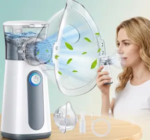 Portable Handheld Mesh Nebulizer - Electric Atomizer with Accessories for Breathing Issues, Ideal Gift for Adults and Kids