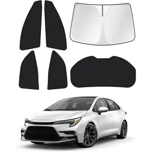 Canvcle Window Shades for 2020-2025 2026 Toyota Corolla Hatchback(NOT for Sedan) Accessories Windshield Sun Shade Side Rear Window Covers Sunshade Sun Shield Privacy Protection for Camping Black 6PCS