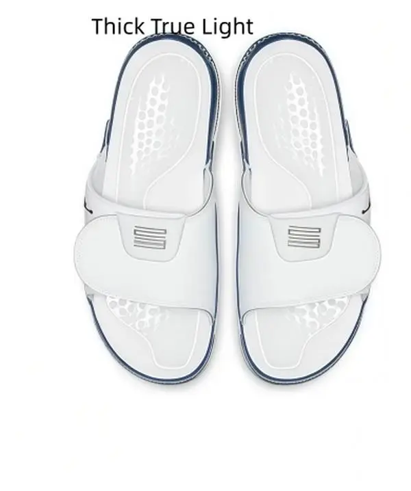 Performance Sport Slide Slippers with Customizable Strap, High Rebound Thick Sole and Skid Resistant Footbed, Fully Waterproof Open Toe Sandals for Post Workout, Shower Time, Vacation and Daily Walking