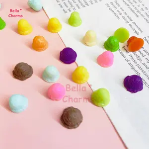 Mini PVC ice cream cone charm