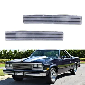 2pcs Clear Front Bumper Parking Signal lamps Light For 1982 1983 1984 1985 1986 1987 El Camino Malibu Caballero,Replace OEM L240264-R L240264-L