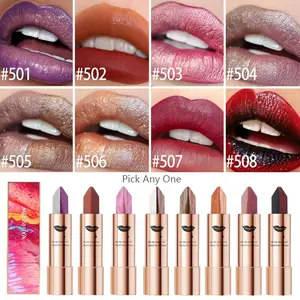 Mengshiya Dual-Tone Gradient Lipstick, 2-In-1 Matte Glitter, Long-Lasting Moisturizing, Non-Fading, Natural Finish, Msy4599