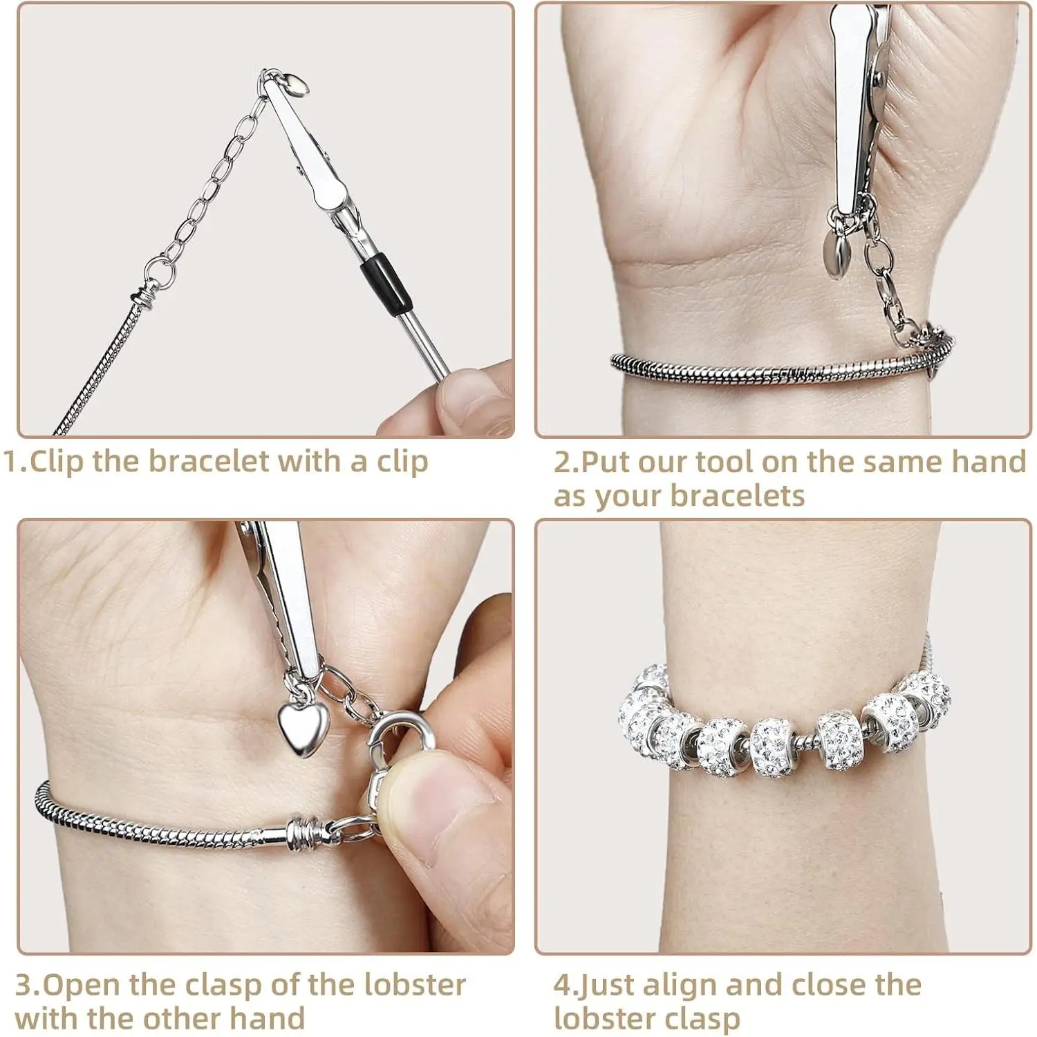 20 Pieces Snake Chain Charm Bracelet with Bracelet Helper Adjustable Snake Charm Bracelet Chains with Heart Lobster Clasp Extender Chain DIY Bracelet Chain for Women Jewelry Making Gifts Supplies 20 Pieces Snake Chain Charm Bracelet with Bracelet Helper Adjustable Snake Charm Bracelet Chains with Heart Lobster Clasp Extender Chain DIY Bracelet Chain for Women Jewelry Making Gifts Supplies