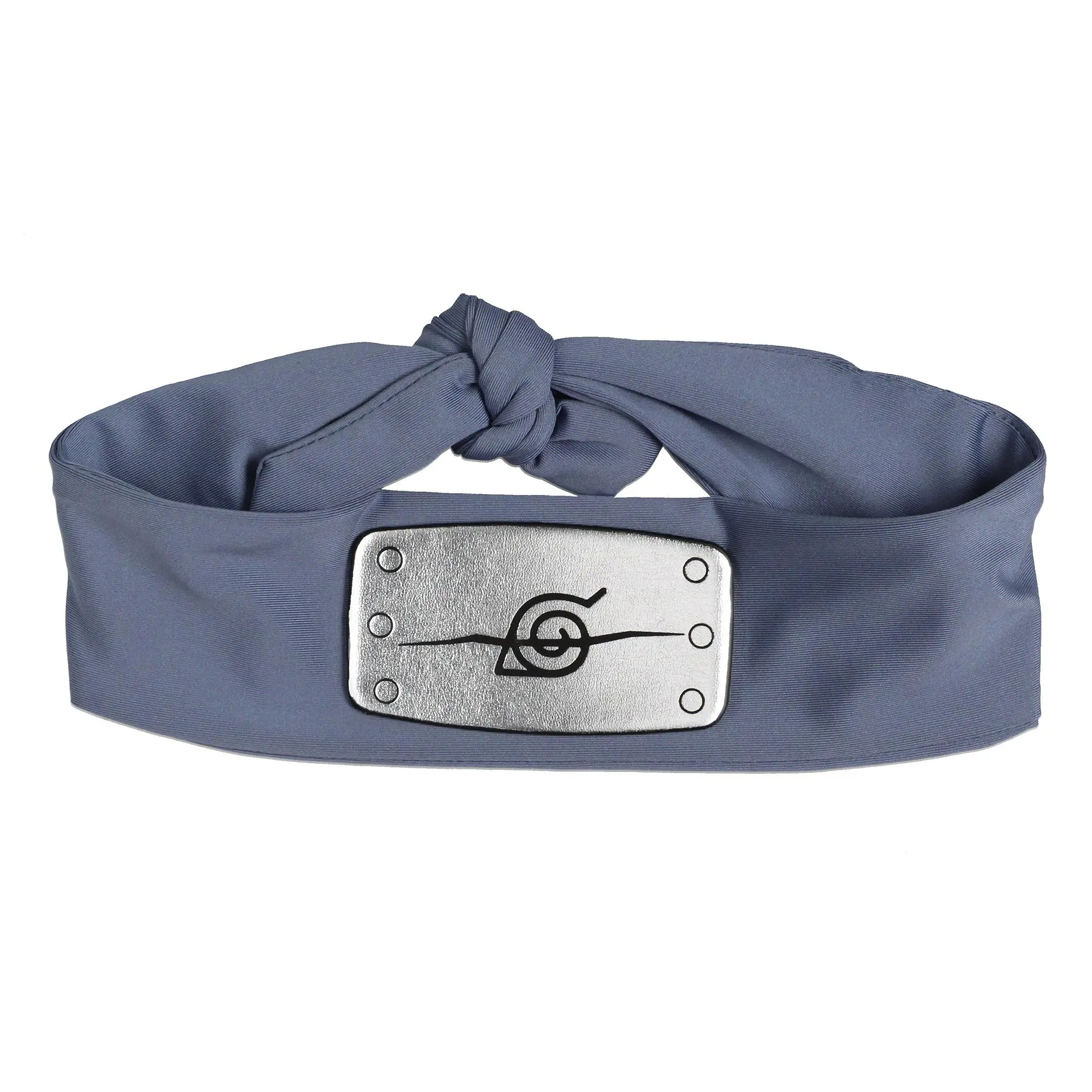 Naruto Headband Naruto Shippuden Leaf Village Sasuke Uchiha Costume Anime Accessories For Men and Women Grey Headband