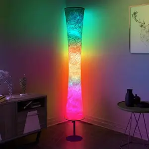 59'' LED Floor Lamp, RGB Mood Lamp, Corner Floor Lamp with  Sync, Color Changing, APP and Remote Control, Standing Lamp for Bedroom Living Room