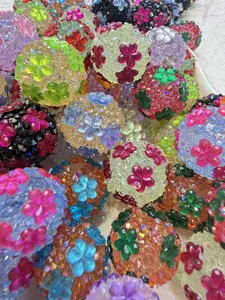 Flower Jelly Beads, DIY Focal Beads for Keychain,Pen