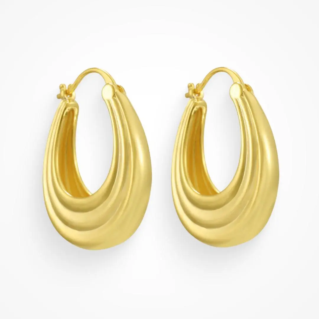 EVRY JEWELS Gold or Silver Plated Women's Hypoallergenic Monte Carlo Earrings