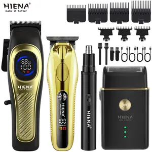 4-in-1 Men's Home Haircut & Trimming Kit, Hair Clipper Set, Wireless Rechargeable Haircut Set & Barber Kit, Electric Shaver & Beard Trimmer, Wireless Portable, Precision Trimming Father's Day Gift