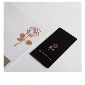 1PC creative leaf vein rose metal bookmark, Chinese style DIY set office gift stationery supplies