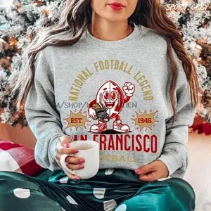 [SALE OFF TO 35%] San Francisco Football Sweatshirt, Vintage 49ers Crewneck, Retro San Francisco Football T-Shirt, Classic Team Fan Apparel