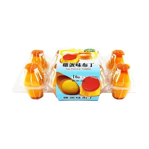 HANSHUO Taiwan Egg Pudding Jelly 16pcs 624g - Creamy Custard Flavor, Silky Smooth Texture, Dessert Snack for Adults & Kids