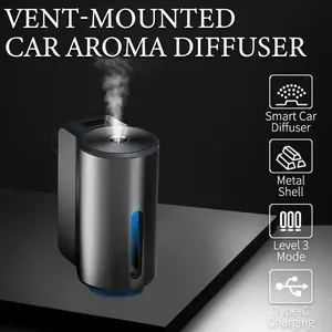 High-End Three-Tier Adjustable Smart Car Fragrance Diffuser, Includes 3 Bottles of Cologne Oil, Suitable for Trucks, Vans, Cars