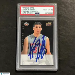 2008-09 Upper Deck First Edition Basketball #237 Kosta Koufos signed Card Auto 1