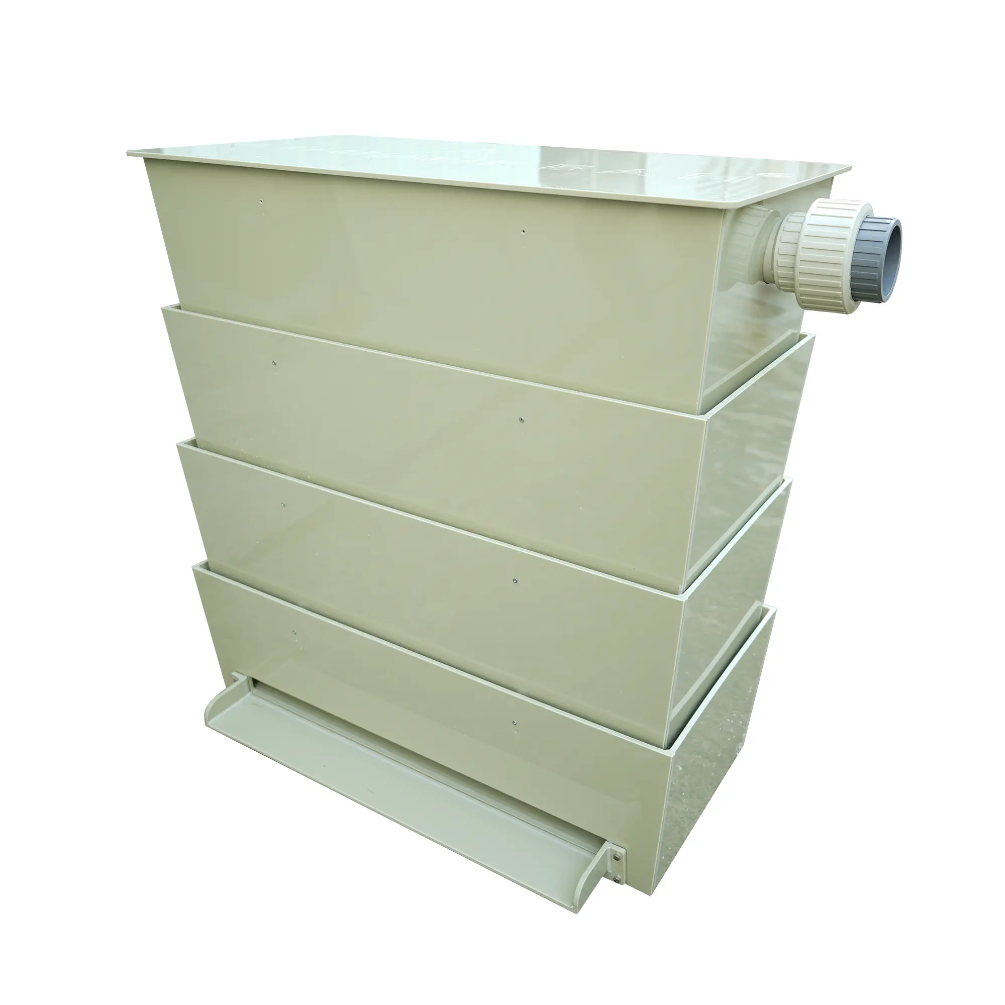 Koi Pond Drum Filtration System Bakki Trickle Box Filter 38 Tons 10200 GPH Multi-Layered Filtration System for Aquaculture with Enhanced Oxygenation Water Clean, Aquarium Filter, Oxygenated