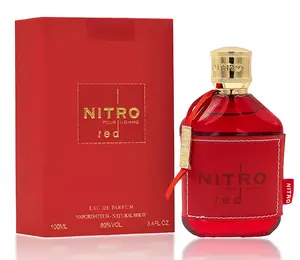Nitro Red I Mens Eau deParfum | 3.4 Oz (100ML) | Long Lasting Fragrance- Ozonic - Aquatic - Woody & Fruity Notes | Luxury Perfume for Men - Fruit,Woody, Floral and Long Lasting Cologne - BestGift