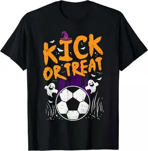 Halloween Soccer Kick Or Treat Football Costume Unisex T-Shirt