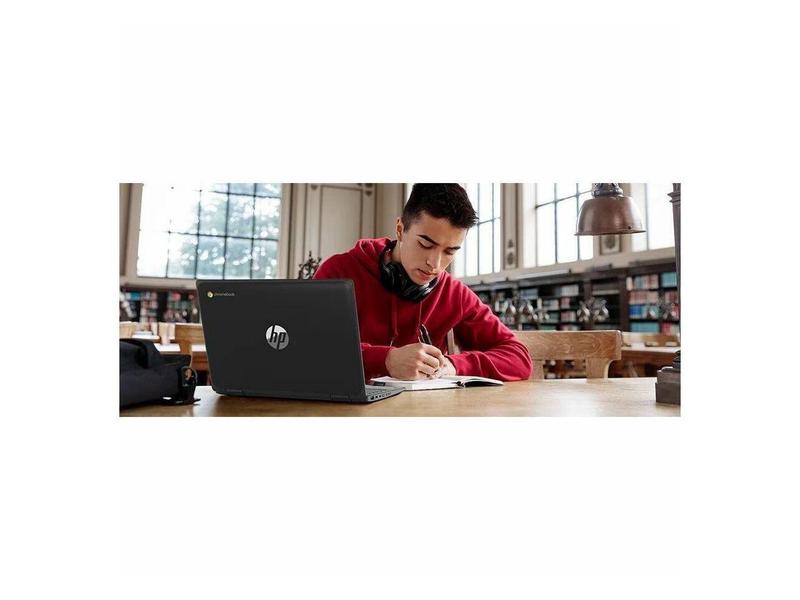 HP Fortis Flip G1m 11.6" Touchscreen Convertible 2 in 1 Chromebook - HD - Octa-core (ARM Cortex A76 + Cortex A55) - 32 GB Flash Memory - English Keyboard - Jet Black - MediaTek Kompanio 520 Chip