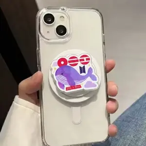 Kpop Phonegrip Arirang Purple Whale Bangtn, Kpop Laptop Glitter Phoneholder