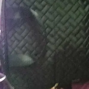 Makeup Bag 24.1cm x 21.1cm x 10.9cm Quilted Design Clear Window Travel Friendly Organized Storage for Cosmetics