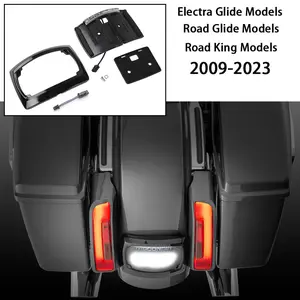 Harley CVO Road Glide Street Glide ST Road King Motorcycle Rear License Plate Frame LED Light
