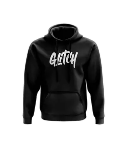 Glitch Logo x Black Hoodie