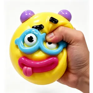 Viral squishy dog face swap expressions moldable slow rise sensory fidget LY369