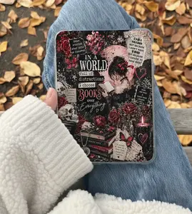 Dark Romance Kindle Insert for Clear Case – Aesthetic Book Lover Decor | Cozy Reading Accessory