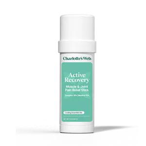 Charlotte's Web Active Recovery Muscle & Joint Pain Relief Stick with Camphor 10% & Menthol 15% for Pain Management - Healthcare