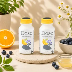 Dose Immunity Shot Vitamin C Zinc Elderberry Ginger Citrus Berry Wellness Drink 2 oz Supplement Healthcare