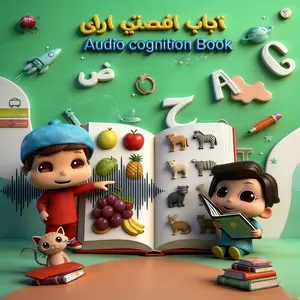 Children Learning Toy Arabic & English Electronic Book, Rechargeable Interactive Educational Gift, Water Pen Included, Early Education Tool