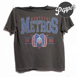 Retro 90s Montreal Metros Heated Rivalry Comfort Colors Pepper Tshirt