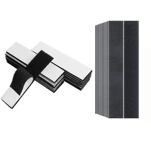 1x4 inch 15 Sets Hook and Loop Strips with Adhesive and 12 Pairs 1x7 Inch Sticky  Fasteners Hook and Loop Tape for Mounting, , or Organizing Items, Instead of Holes and Screws