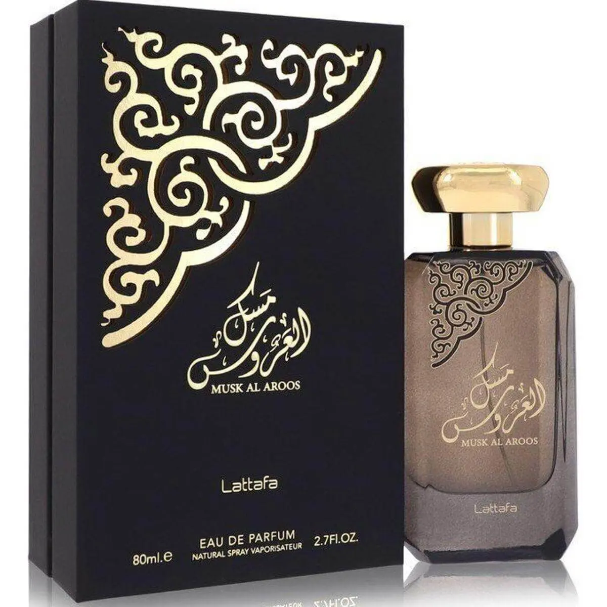 Lattafa Women's Musk Al Aroos EDP Perfume - Ultra-Luxe Floral Women's Fragrance with Jasmine, Ambroxan Key Note, 2.7 fl oz, New Packaging, Women's Perfume