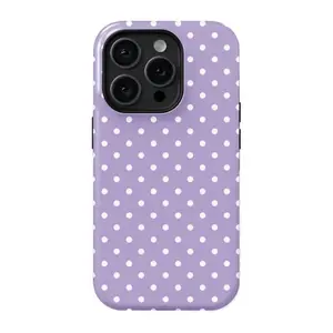 Purple Polka Dots Phone Case Shockproof Protective Cover Stylish Gift for Girls cute vintage cool style cute holiday for iPhonephone cases 17 pro max phone case 13 phone case phone case iphone 16 17 pro cases slim excellent protection other model