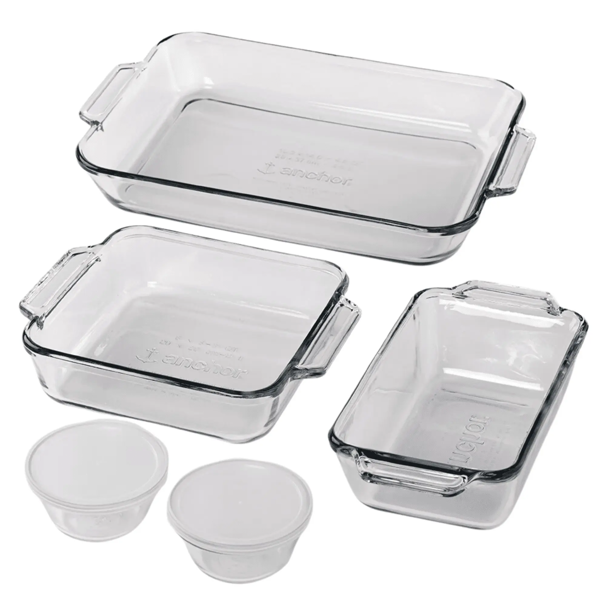 Glass Baking Dish Set, 7 Piece Glass Bakeware Set