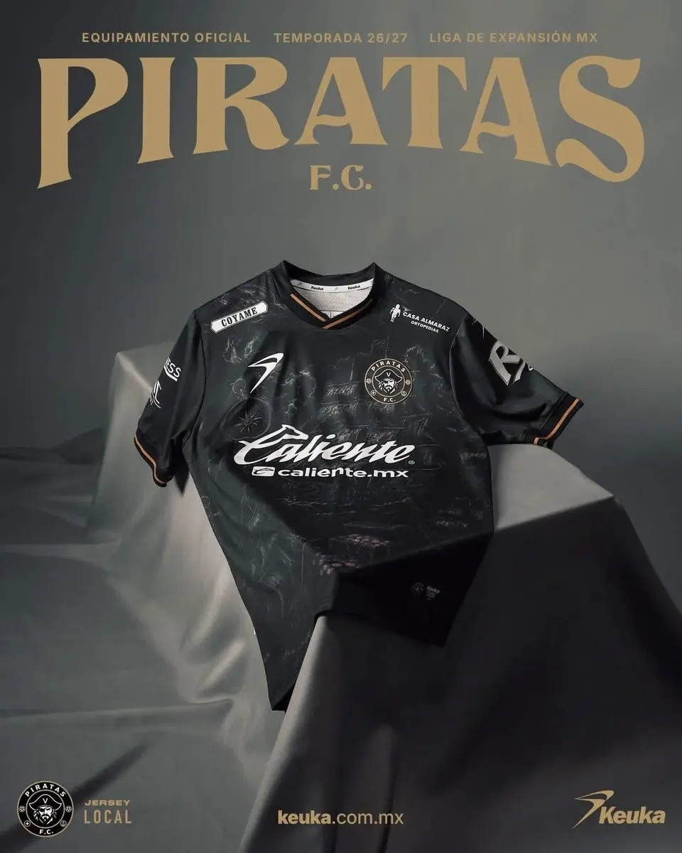 Piratas FC 2026/27 Home Jersey – Black Limited Edition Soccer Jersey | Premium Football Shirt