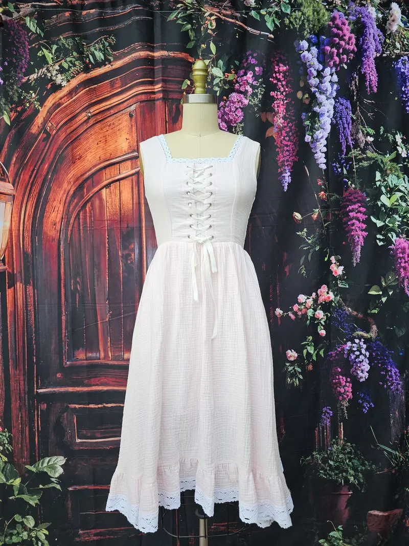 pastel corset dress Pink Tulle Layered Corset Prom Dress – Lisposa main image 0