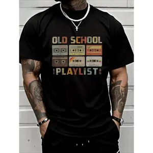 Get Retro With Our 'OLD SCHOOL PLAYLIST' T-Shirt – A Cassette Lover'S Dream