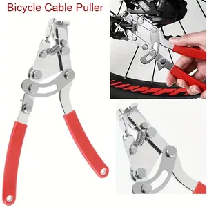 Bicycle Cable Puller, Bicycle Brake Shifter Gear Cable Caliper Tool, Carbon Steel Construction, Brake Line Tensioning Pliers Tool, and a Tension Puller Pliers Tool