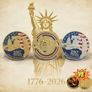 5PCS 250th US Anniversary Commemorative Coin Set - Honor 250 Years of American Independence, 1776-2026 Limited Edition Historical Collectible Gift
