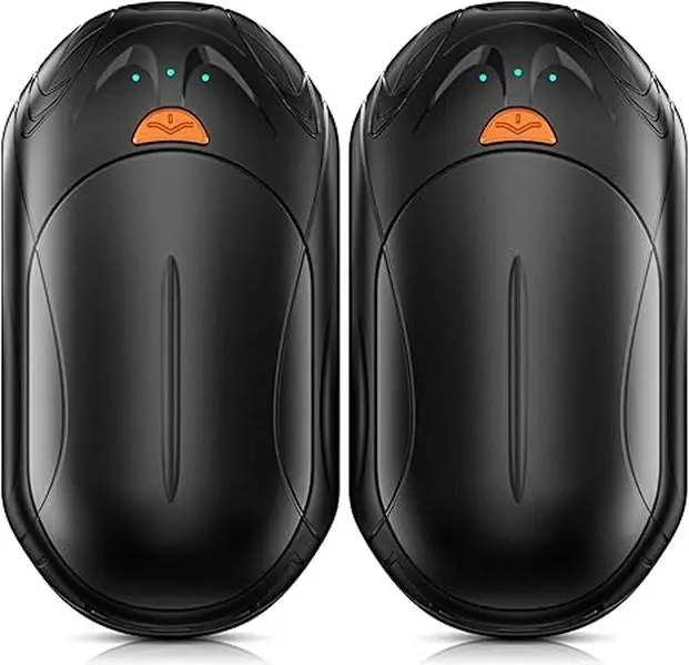 AI Hand Warmers Rechargeable 2 Pack,6000mAh Rechargeable Hand Warmer,20Hrs Long Heating Electric Hand Warmer,Portable Pocket Heater,Pocket Size Hand Warmer, Gifts for Christmas