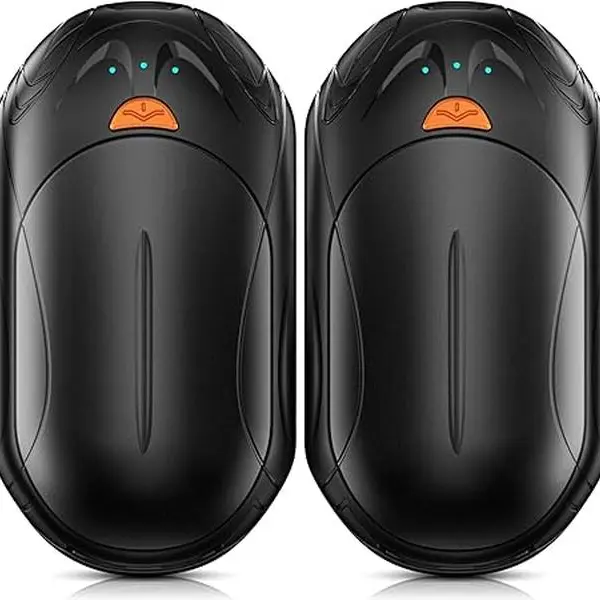 AI Hand Warmers Rechargeable 2 Pack,6000mAh Rechargeable Hand Warmer,20Hrs Long Heating Electric Hand Warmer,Portable Pocket Heater,Pocket Size Hand Warmer, Gifts for Christmas