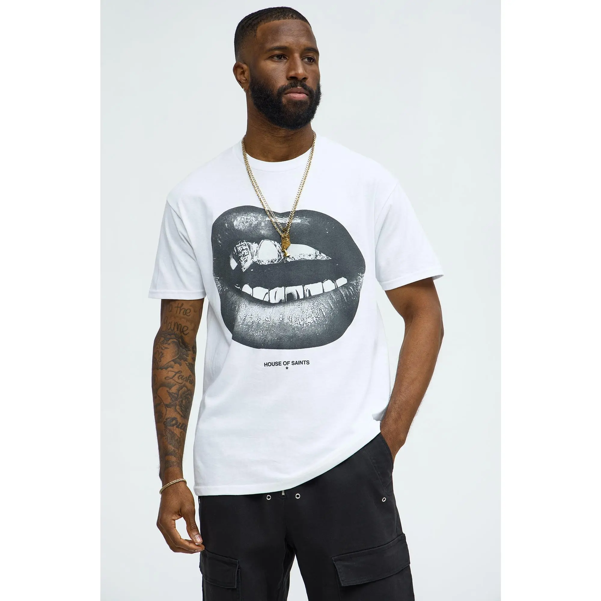 House Of Saints Grill Short Sleeve Tee - White