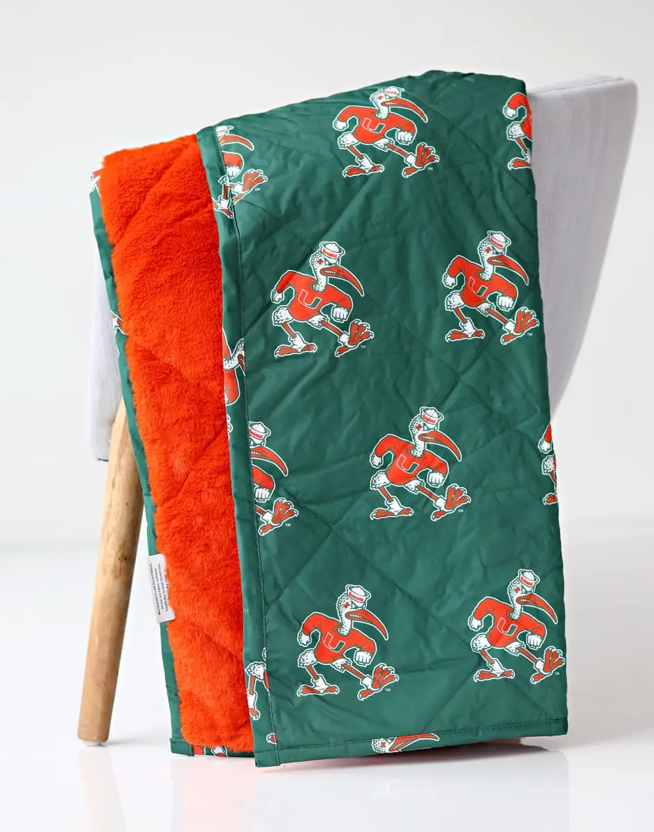 Miami Hurricanes Hooded Stadium Everywhere Blanket