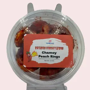 Spicy Chamoy Peach Rings Gummy Candy